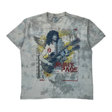 Led Zeppelin Jimmy Page Liquid Blue Band T-Shirt - XL Multicoloured Cotton