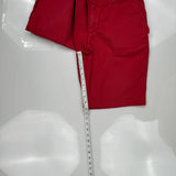 Tommy Hilfiger Chino Shorts - 32W 10L Red Cotton