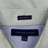 Tommy Hilfiger Shirt - Large Green Cotton