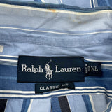 Ralph Lauren Striped Shirt - XL Blue Cotton