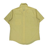 Manstyle Short Sleeve Shirt - Large Yellow Polyester Blend