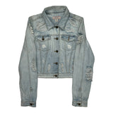 Guess Denim Jacket - Large Light Wash Denim