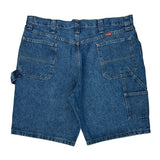 Dickies Carpenter Shorts - 38W 10L Blue Denim