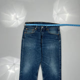 501 Levis Jeans - 32W 28L Blue Denim
