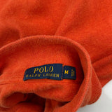 Polo By Ralph Lauren 1/4 Zip - Medium Orange Cotton