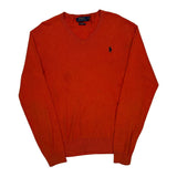 Polo By Ralph Lauren Jumper - Small Orange Cotton