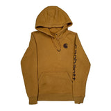 Age 4-6 Carhartt Spellout Hoodie - Small Brown Cotton
