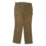 Carhartt Carpenter Trousers - 32W UK 10 Brown Cotton