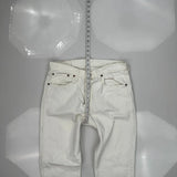 Levis 501 Jeans - 32W 30L White Cotton
