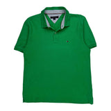 Tommy Hilfiger Polo Shirt - Large Green Cotton