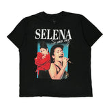 Selena Unbranded Band T-Shirt - 2XL Black Cotton