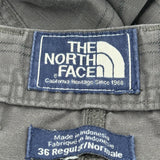 The North Face Checked Cargo Shorts - 35W 11L Grey Cotton