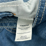 Age 3 Months Oshkosh Dungarees - 4XS Blue Cotton