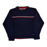 Age 4 Tommy Hilfiger Striped Sweater - XS Navy Cotton