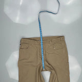 Carhartt Carpenter Trousers - 40W 34L Khaki Cotton Blend