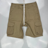 Quiksilver Cargo Shorts - 34W 11L Beige Cotton