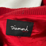 Diamond Supply Co Varsity Jacket - XL Red Cotton Blend