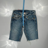 True Religion Denim Shorts - 32W 11L Blue Denim