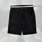 Dickies Denim Shorts - 32W 10L Black Cotton