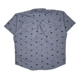 Chaps Ralph Lauren Short Sleeve Shirt - XL Blue Cotton