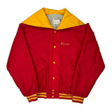 Made In USA Redskins Delong Varsity Jacket - Large Red Polyester