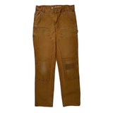 Carhartt Double Knee Carpenter Trousers - 36W 36L Brown Cotton