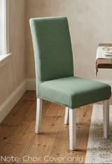 Anyseat Green Waterproof Chair Cover – Corn Kernel Pattern Stretch Slipcover for Dining Room