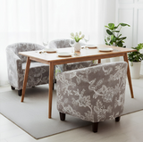 Anyseat Light Gray Bohemian Chair Cover – Plain Dustproof Tub Slipcover for Home Décor