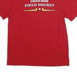 NIKE Mens Red Chico High Field Hockey Graphic T-Shirt M Short Sleeve Crew Neck