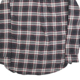 JACHS Mens Black & White Check Shirt L Long Sleeve Cotton Blend Casual