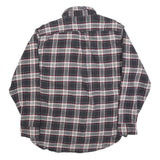 JACHS Mens Black & White Check Shirt L Long Sleeve Cotton Blend Casual