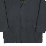 SBL Mens Black Windbreaker Jacket L Cotton Blend Zip Casual Outerwear