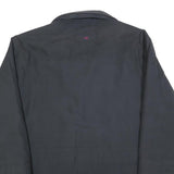 SBL Mens Black Windbreaker Jacket L Cotton Blend Zip Casual Outerwear