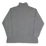 COSMOS JEANS Mens Grey 1/4 Zip Sweatshirt XL Cotton Blend Comfortable Casual