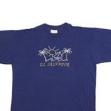 TOP OF Mens Blue El Salvador Graphic T-Shirt XL Short Sleeve Crew Neck Casual