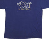 TOP OF Mens Blue El Salvador Graphic T-Shirt XL Short Sleeve Crew Neck Casual