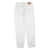 JINGLERS Mens Jeans White Regular Straight Denim W30 L31 Zip Cotton Blend
