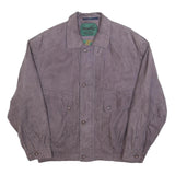 KEMPEL Mens Grey Jacket M Polyester Blend Button Closure Casual Classic