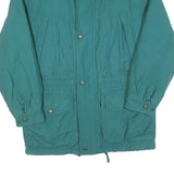 Womens Green & Purple Plain Zip Jacket L Polyester Blend Lightweight Casual