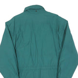 Womens Green & Purple Plain Zip Jacket L Polyester Blend Lightweight Casual