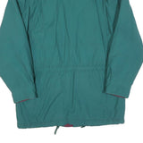 Womens Green & Purple Plain Zip Jacket L Polyester Blend Lightweight Casual