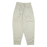 FORENZA Womens Cotton Beige Relaxed Tapered Trousers W30 L30 Casual Comfort