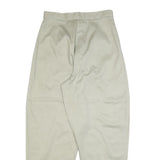 FORENZA Womens Cotton Beige Relaxed Tapered Trousers W30 L30 Casual Comfort