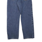 DICKIES Womens Jeans Blue Regular Straight Denim W34 L30 Button Closure