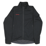 MAMMUT Womens Black Outdoor Jacket M Polyester Blend Zip Sports Activewear