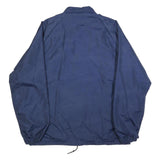 DUCKSTER Mens Blue Coach Jacket M Polyester Blend Button Closure Plain