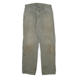 DICKIES Mens Jeans Beige Regular Straight Denim W32 L32 Workwear Zip Closure