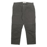 FJALLRAVEN Womens Polyester Grey Regular Fit Straight Trousers W32 L26 Casual