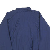 THE CHAMP Mens Navy Blue Nylon Zip Jacket M Lightweight Plain Casual