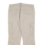 OUTDOOR DEPT Womens Cotton Blend Beige Regular Fit Cargo Trousers W36 L28